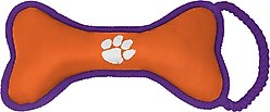 ShopInstaPets NCAA Rope & Squeaker Dog Toy, Clemson Tigers