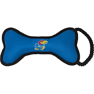 ShopInstaPets NCAA Rope & Squeaker Dog Toy, Kansas Jayhawks