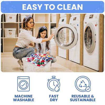 Show full view: LuftPets Squeaky Bone Snuffle Mat Dog Toy, Large, Red slide 6 of 10