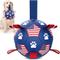 Show in main carousel: Nocciola Soccer Ball with Straps Interactive Dog Toy, Stars & Stripes, 8-in slide 1 of 9