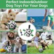 Show in main carousel: Nocciola Soccer Ball with Straps Interactive Dog Toy, Black & White, 5-in slide 8 of 8