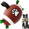 Show in main carousel: Nocciola Football with Straps Interactive Dog Toy, 8-in slide 1 of 8