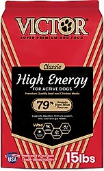VICTOR High Energy Active Sporting Gluten-Free Beef & Chicken Meal Dry Dog Food, 15-lb bag