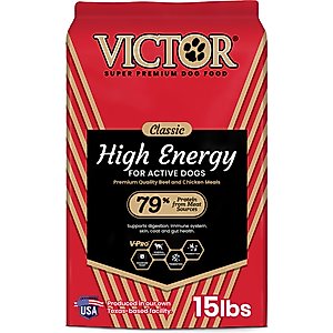 VICTOR High Energy Active Sporting Gluten-Free Beef & Chicken Meal Dry Dog Food, 15-lb bag