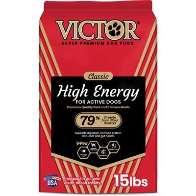 VICTOR VICTOR High Energy Active Sporting Gluten-Free Beef & Chicken Meal Dry Dog Food, 15-lb bag
