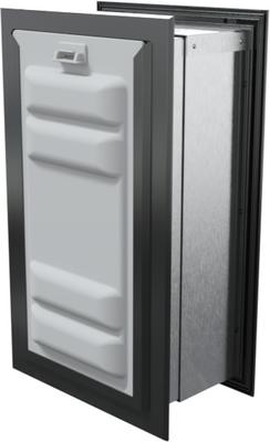 Show full view: Endura Flap Double Flap Wall Mount Dog & Cat Door, Medium, Black slide 4 of 9