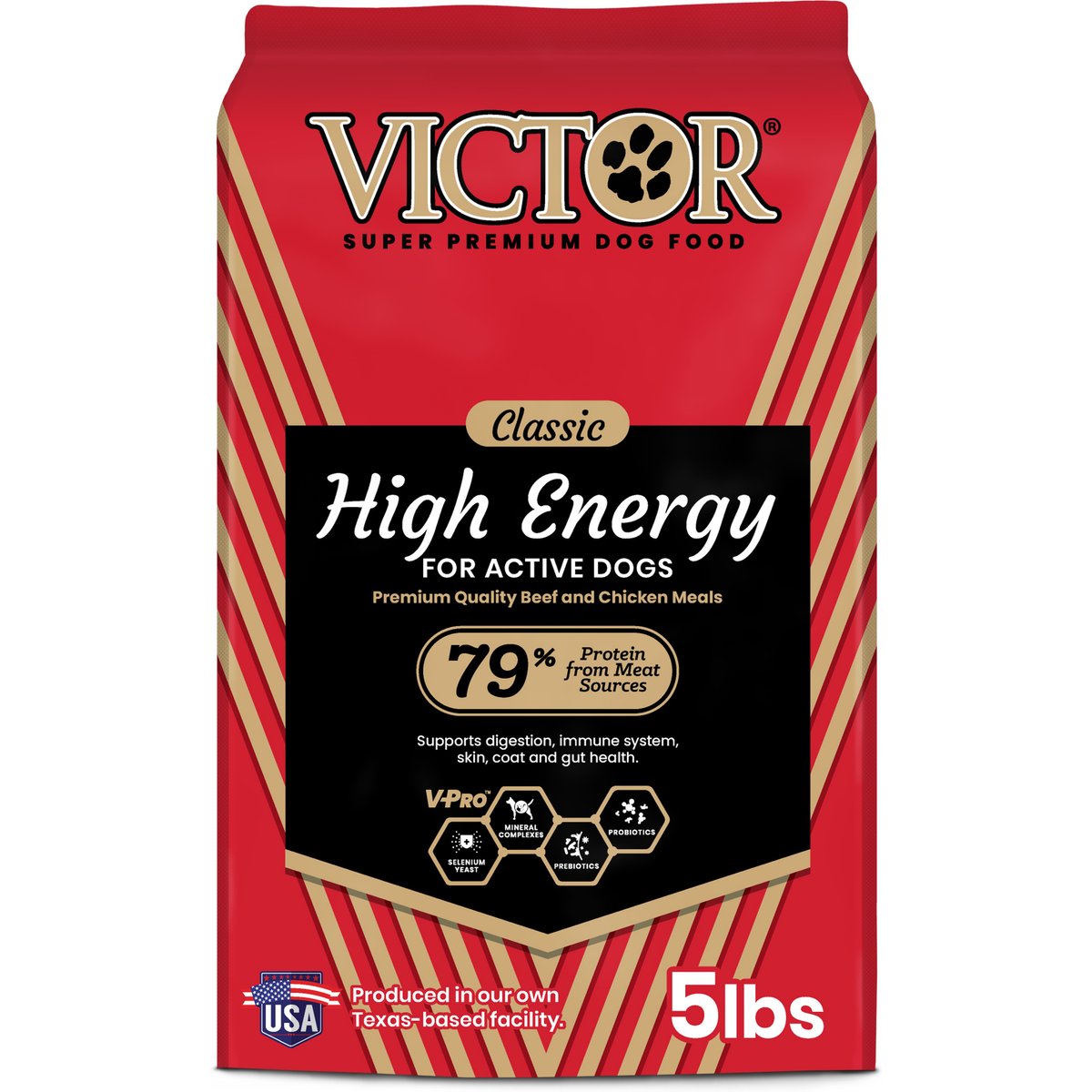 VICTOR Gluten-Free Beef & Chicken Meal High Energy Active Sporting Dry Dog Food, 10-lb bundle