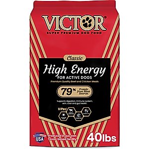 VICTOR High Energy Active Sporting Gluten-Free Beef & Chicken Meal Dry Dog Food, 40-lb bag