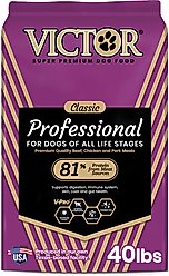 VICTOR Professional Active Sporting Gluten-Free Dry Dog Food, 40-lb bag