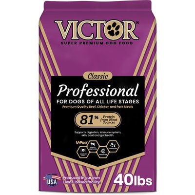 VICTOR VICTOR Gluten-Free Professional Active High Protein Sporting Dry Dog Food, 40-lb bag, bundle of 2