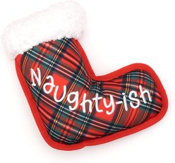 The Worthy Dog Christmas Stocking Dog Toy, Multicolored, Small