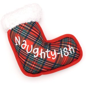 The Worthy Dog Christmas Stocking Dog Toy, Multicolored, Small
