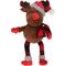 Show in main carousel: The Worthy Dog Christmas Buffalo Reindeer Dog Toy, Brown, One Size slide 1 of 1