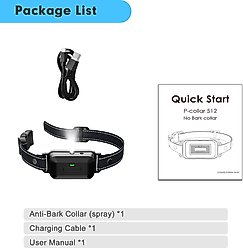 PATPET Automatic Dog Bark Collar, Black, 1 count slide 2 of 8