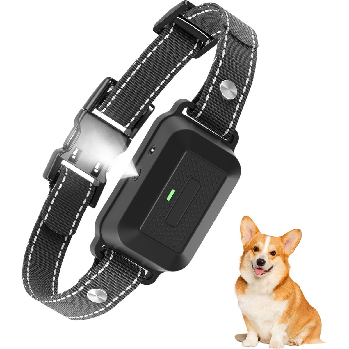 PATPET Automatic Dog Bark Collar, Black, 1 count