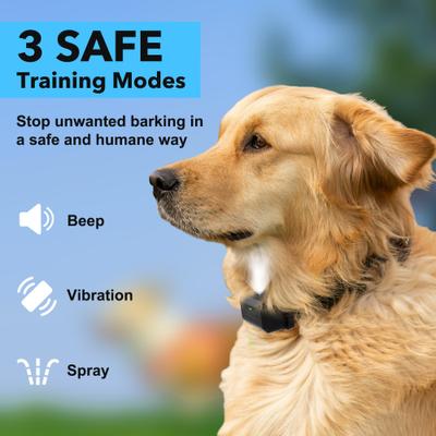 Show full view: PATPET Automatic Dog Bark Collar, Black, 1 count slide 2 of 9