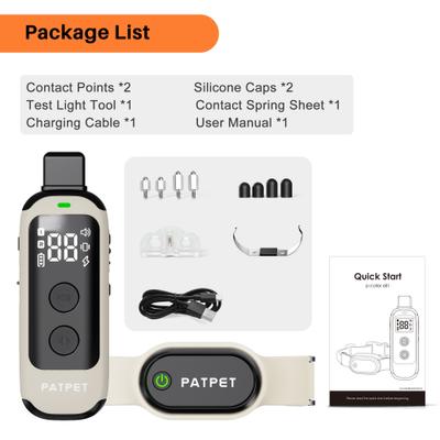 Show full view: PATPET 2025 IPX7 Waterproof Dog Training Collar, Green, 1 count slide 7 of 8