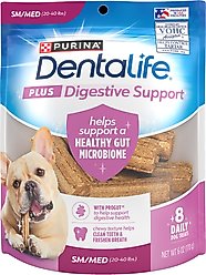 DentaLife Plus Digestive Support Chicken & Pumpkin Flavor Small/Medium Dental Dog Treats, 8 count