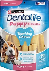 DentaLife Chicken Flavored Puppy Teething Dental Chews, 19 count