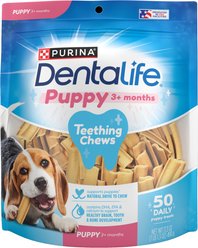 DentaLife Chicken Flavored Puppy Teething Dental Chews, 50 count