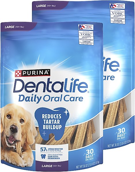 Show full view: DentaLife Daily Oral Care Chicken Flavor Large Dental Dog Treats, 60 count slide 1 of 12