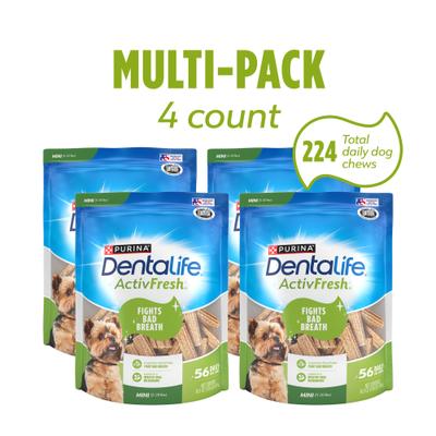 Show full view: DentaLife ActivFresh Daily Oral Care Mini Dental Dog Treats, 56 count slide 3 of 12