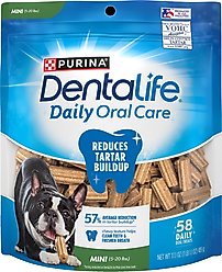 DentaLife Daily Oral Care Chicken Flavor Mini Dental Dog Treats, 58 count