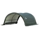 ShelterLogic Round Horse & Storage Shade Shelter Kit, Green, 8 x 10 x 5-ft
