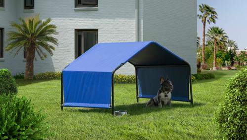 Show full view: ShelterLogic Outdoor Pet Shade, Blue, Blue, 4 x 4 x 3-ft slide 2 of 10