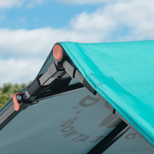 LIFE IS GOOD Outdoor Pet Shade, Teal Blue, 3.5-ft