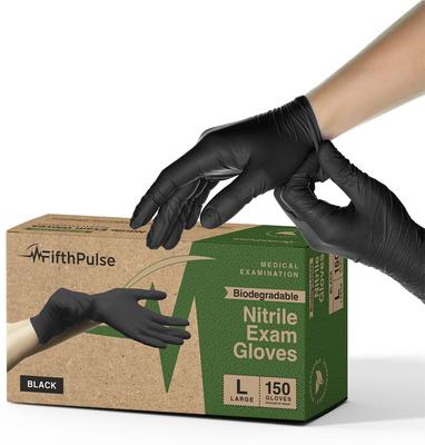 Show full view: FifthPulse Nitrile Exam Gloves, Black, Large, 150 Count slide 10 of 10