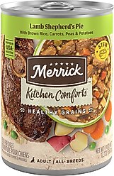Merrick Kitchen Comforts Lamb & Rice Wet Dog Food, 12.7-oz can, case of 12