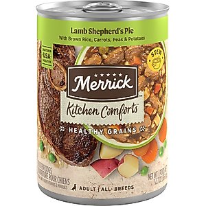 Merrick Kitchen Comforts Lamb & Rice Wet Dog Food, 12.7-oz can, case of 12