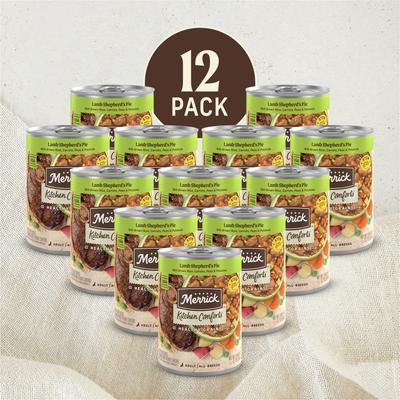 Show full view: Merrick Kitchen Comforts Lamb & Rice Wet Dog Food, 12.7-oz can, case of 12 slide 3 of 12