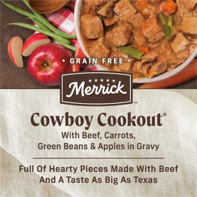 Show full view: Merrick Grain-Free Wet Dog Food Cowboy Cookout, 12.7-oz can, case of 12 slide 5 of 13