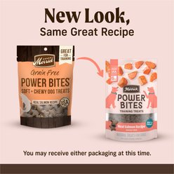 Merrick Power Bites Real Salmon Recipe Grain-Free Soft & Chewy Dog Treats, 6-oz bag slide 2 of 9
