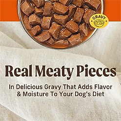 Merrick Chunky Grain-Free Wet Dog Food Big Texas Steak Tips Dinner, 12.7-oz can, case of 12 slide 2 of 9