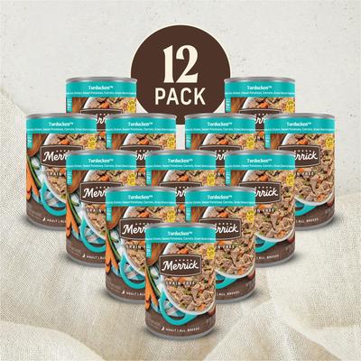 Show full view: Merrick Grain-Free Wet Dog Food Turducken, 12.7-oz can, case of 12 slide 3 of 11