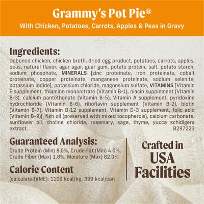 Show full view: Merrick Grain-Free Wet Dog Food Grammy's Pot Pie, 12.7-oz can, case of 12 slide 7 of 12