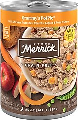 Merrick Grain-Free Wet Dog Food Grammy's Pot Pie, 12.7-oz can, case of 12