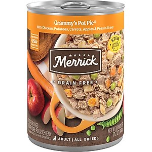 Merrick Grain-Free Wet Dog Food Grammy's Pot Pie, 12.7-oz can, case of 12