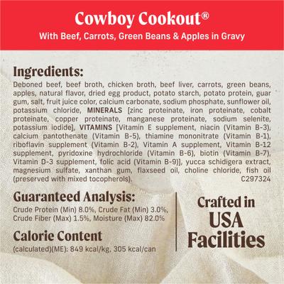 Show full view: Merrick Grain-Free Wet Dog Food Cowboy Cookout, 12.7-oz can, case of 12 slide 7 of 13