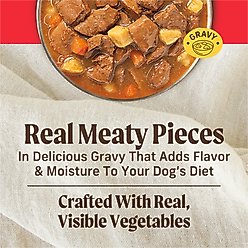 Merrick Chunky Grain-Free Wet Dog Food Pappy's Pot Roast Dinner, 12.7-oz can, case of 12 slide 2 of 9