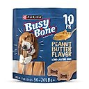 Busy Bone Peanut Butter Flavor Long-Lasting Chew Adult Small/Medium Dog Treats, 10 count pouch