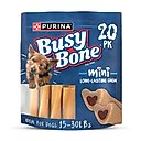 Busy Bone Long Lasting Rawhide-Free Real Meat Mini Dog Treats, 20 count