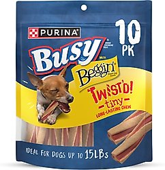 Busy Bone with Beggin' Twist'd! Tiny Dog Treats, 10 count