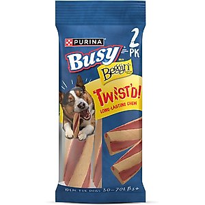 Busy Bone with Beggin' Twist'd! Long-Lasting Small/Medium Dog Treats, 2 count