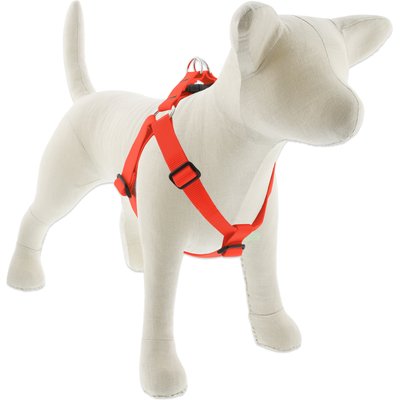 LupinePet LupinePet Basic Solid Step In Dog Harness, Blaze Orange, Medium: 19 to 28-in chest, 1-in wide