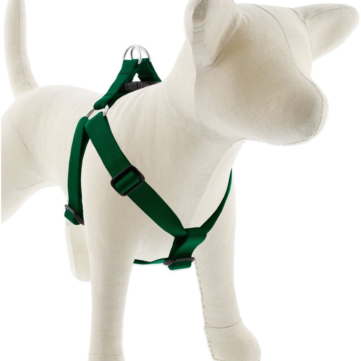 LupinePet Basic Solid Step In Dog Harness, Green, Large: 24 to 38-in chest, 1-in wide
