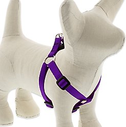 LupinePet Basic Solid Step In Dog Harness, Purple, X-Small: 10 to 13-in chest, 1/2-in wide